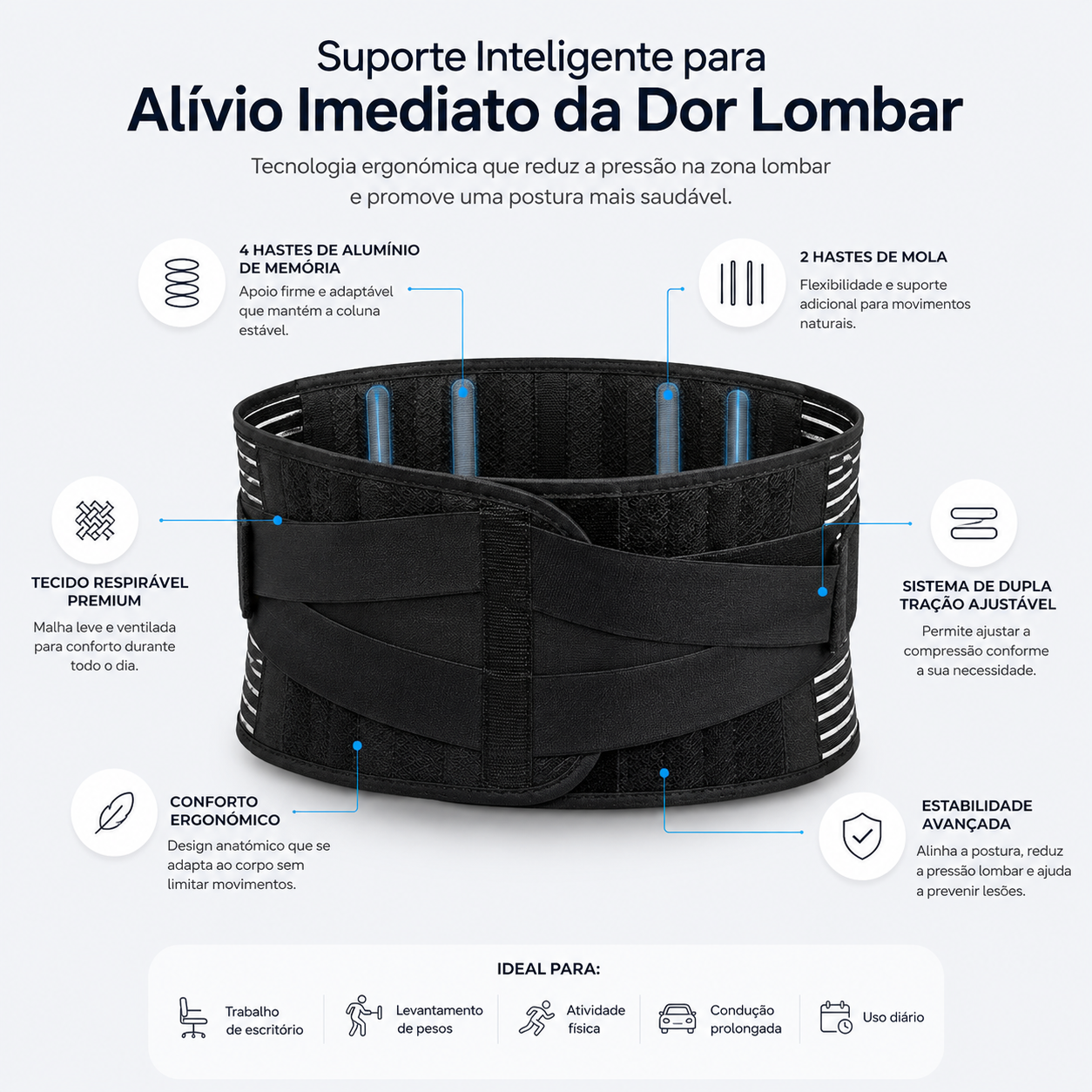 Cinta Lombar Comfort Pro