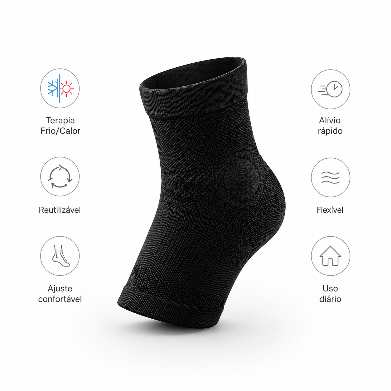 Manga Terapêutica de Gel 360° Premium – Terapia de Frio e Calor para Alívio da Dor