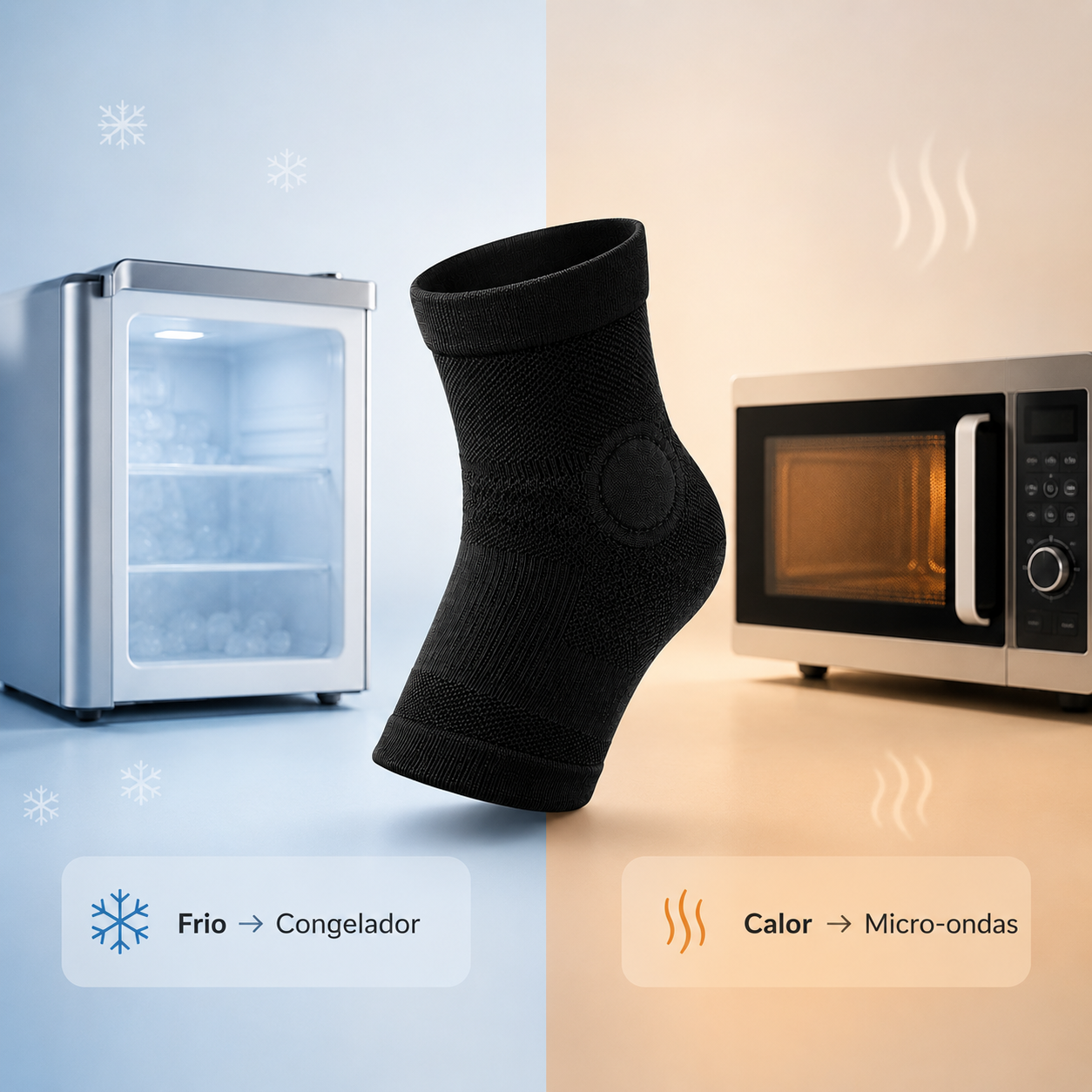 Manga Terapêutica de Gel 360° Premium – Terapia de Frio e Calor para Alívio da Dor