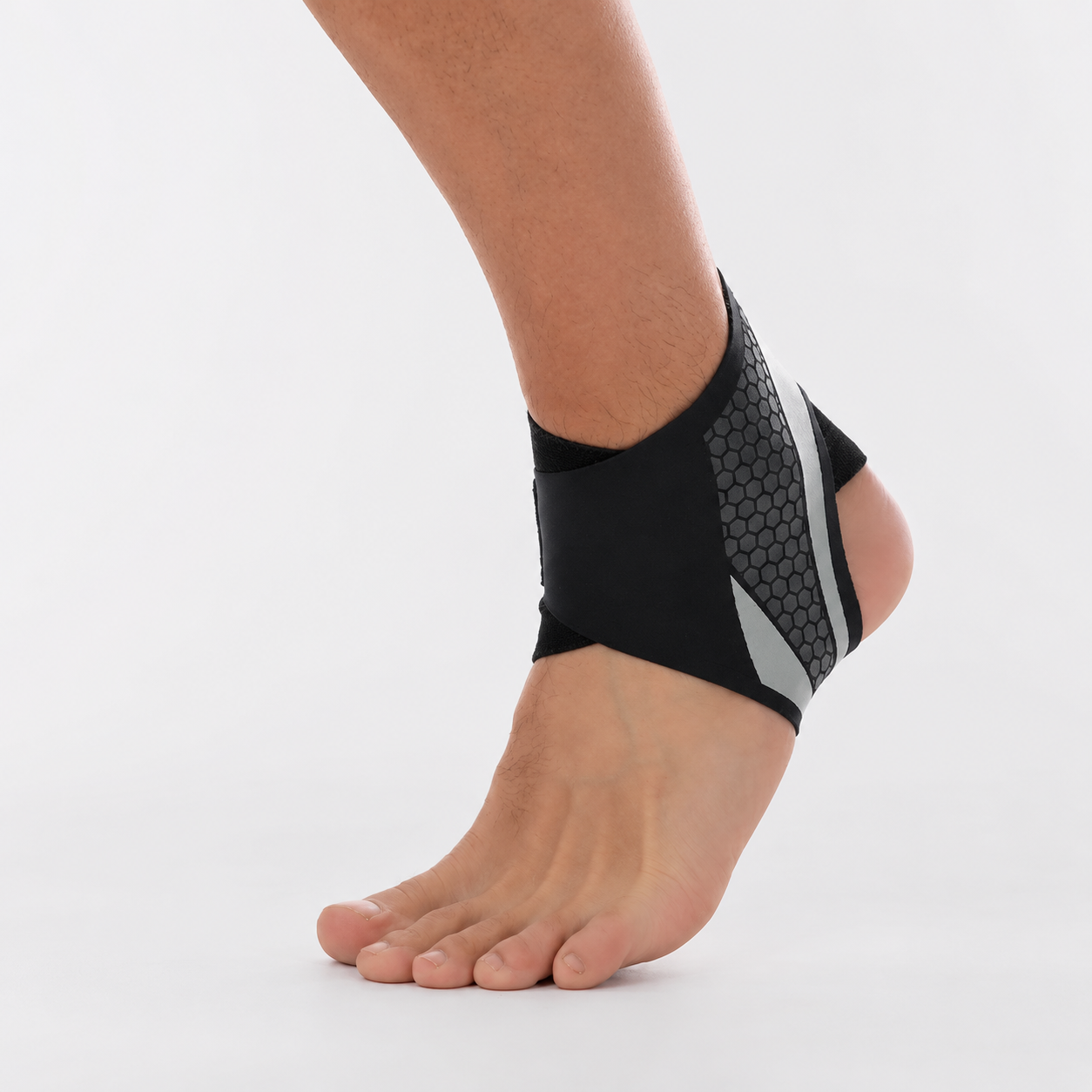 Suporte de Tornozelo Desportivo com Compressão Ajustável