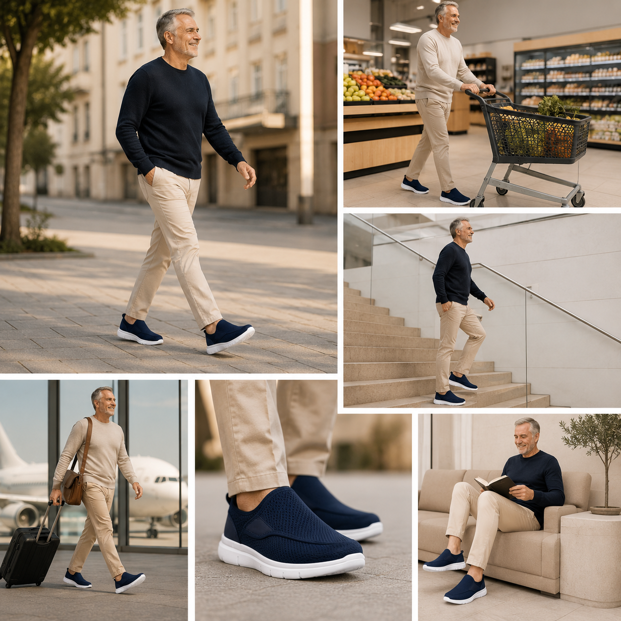 Sapatos Ortopédicos Extra Largos com Ajuste Fácil e Conforto Máximo