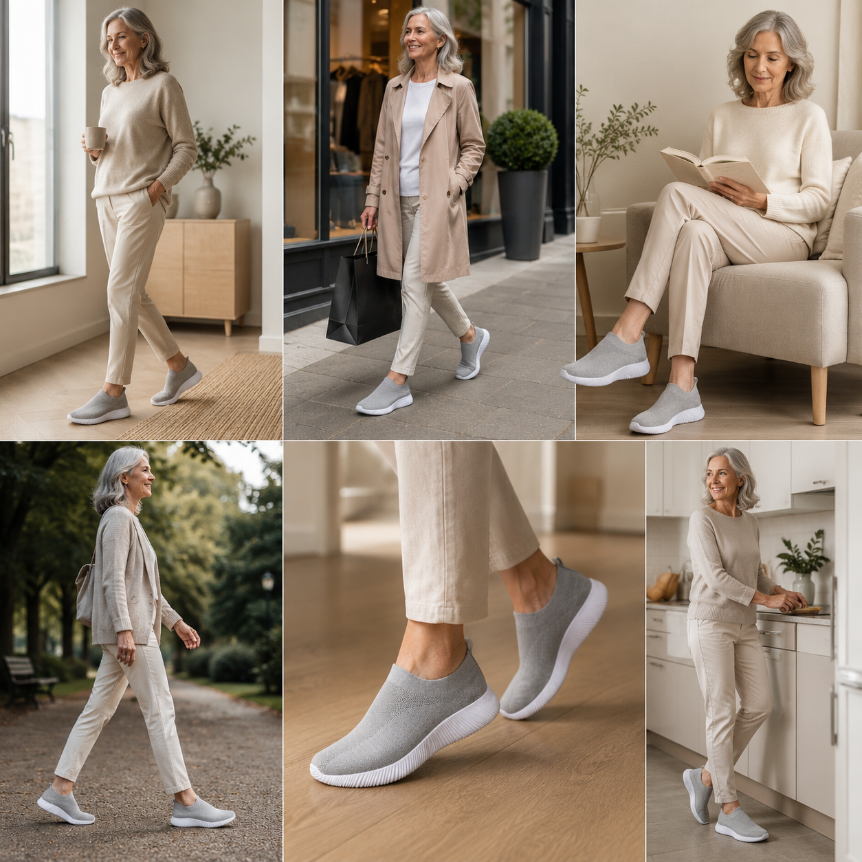 Sapatilhas FisioLusa Comfort Slip-On