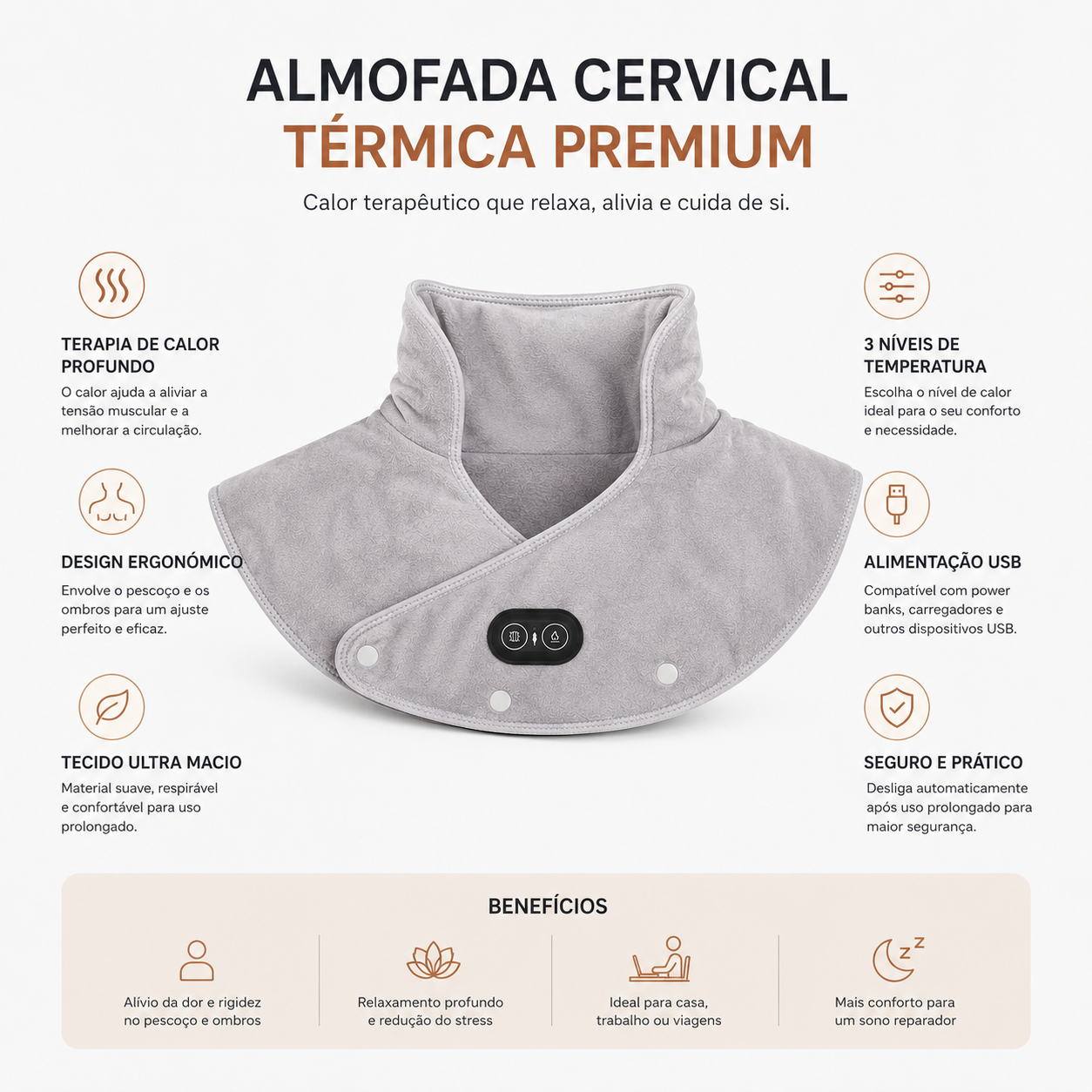 Almofada Cervical Térmica Pro