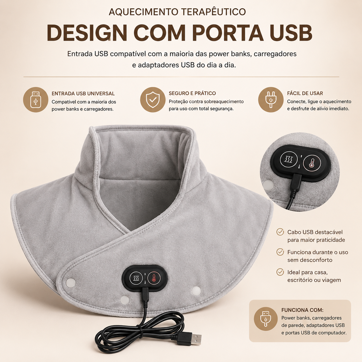 Almofada Cervical Térmica Pro