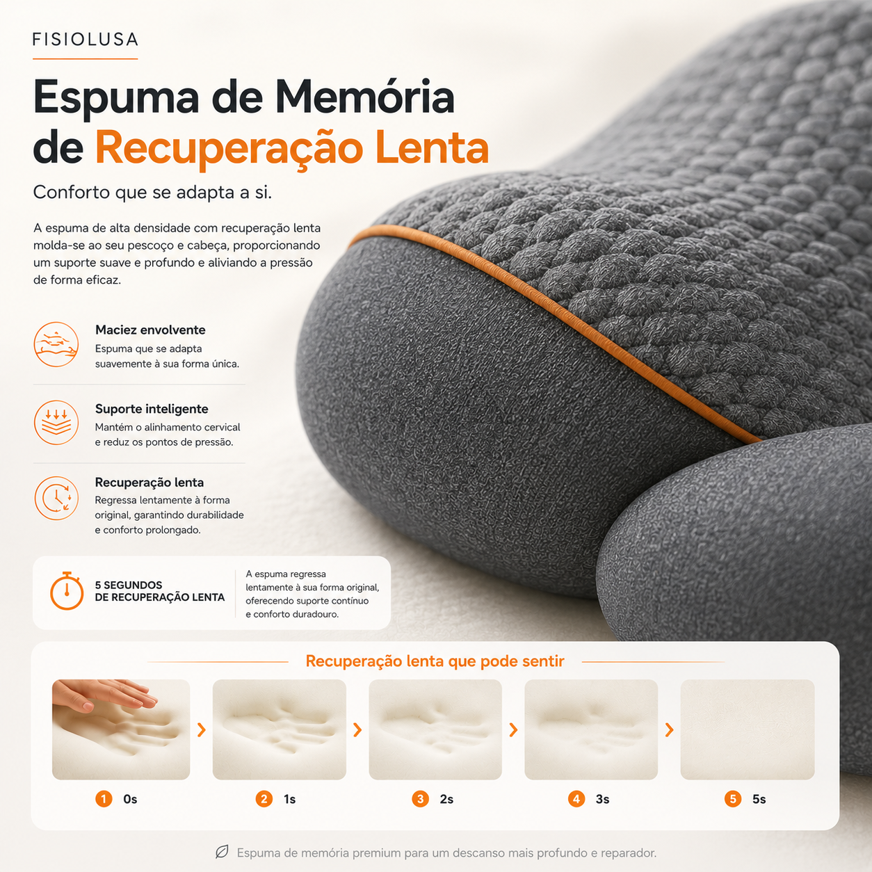 Massajador Cervical 3 em 1 com Aquecimento e Alongamento Cervical