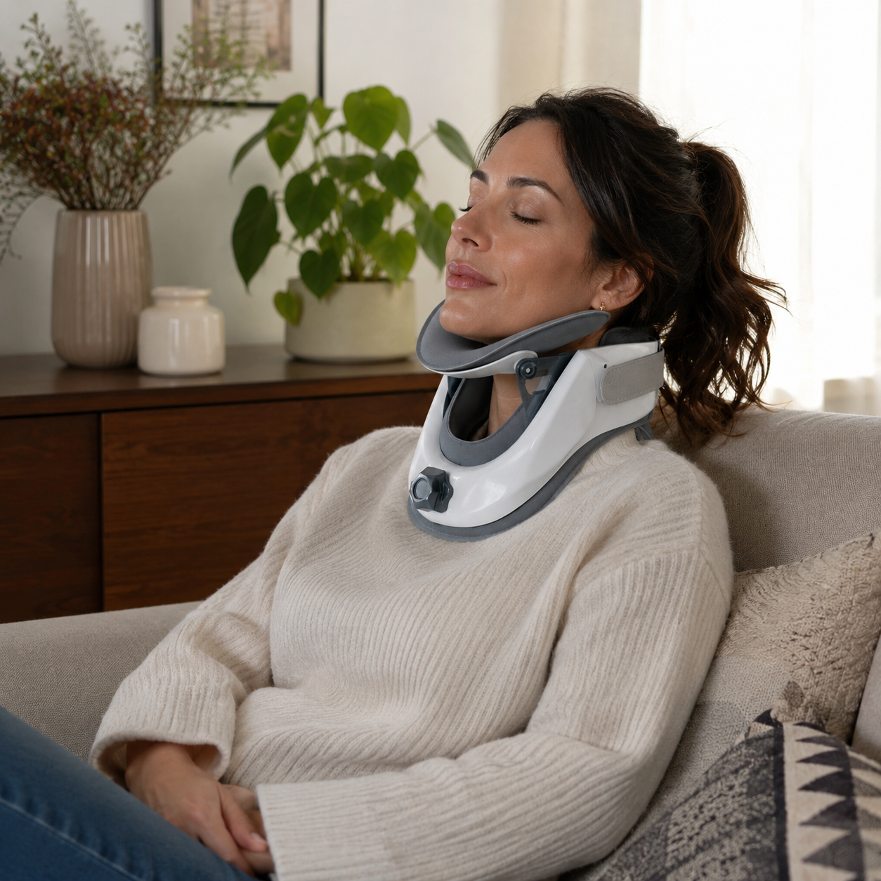 Coleira Cervical Inteligente com Suporte Ajustável