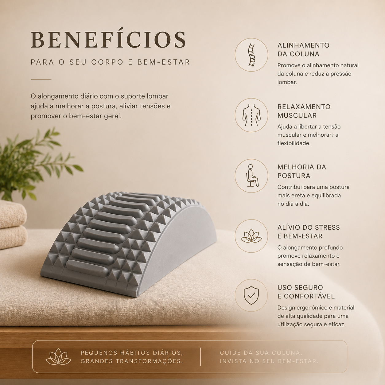 SpineRelief™ Pro | Suporte de Descompressão Lombar