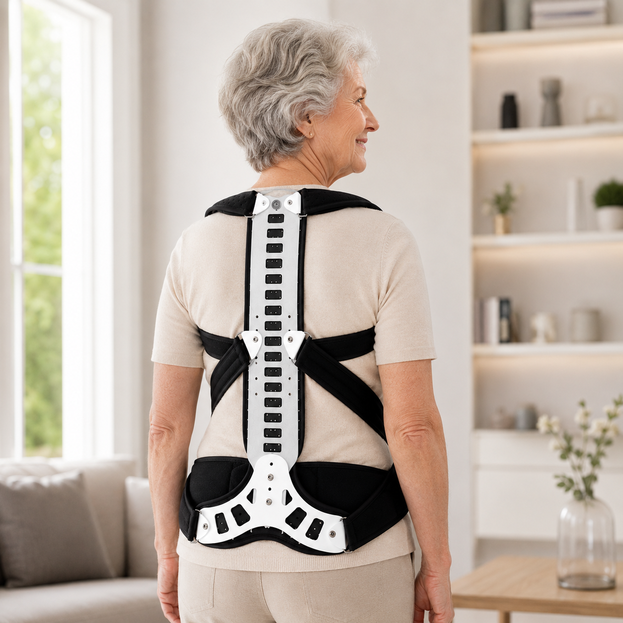 Colete Ortopédico para Correção Postural e Apoio Lombar