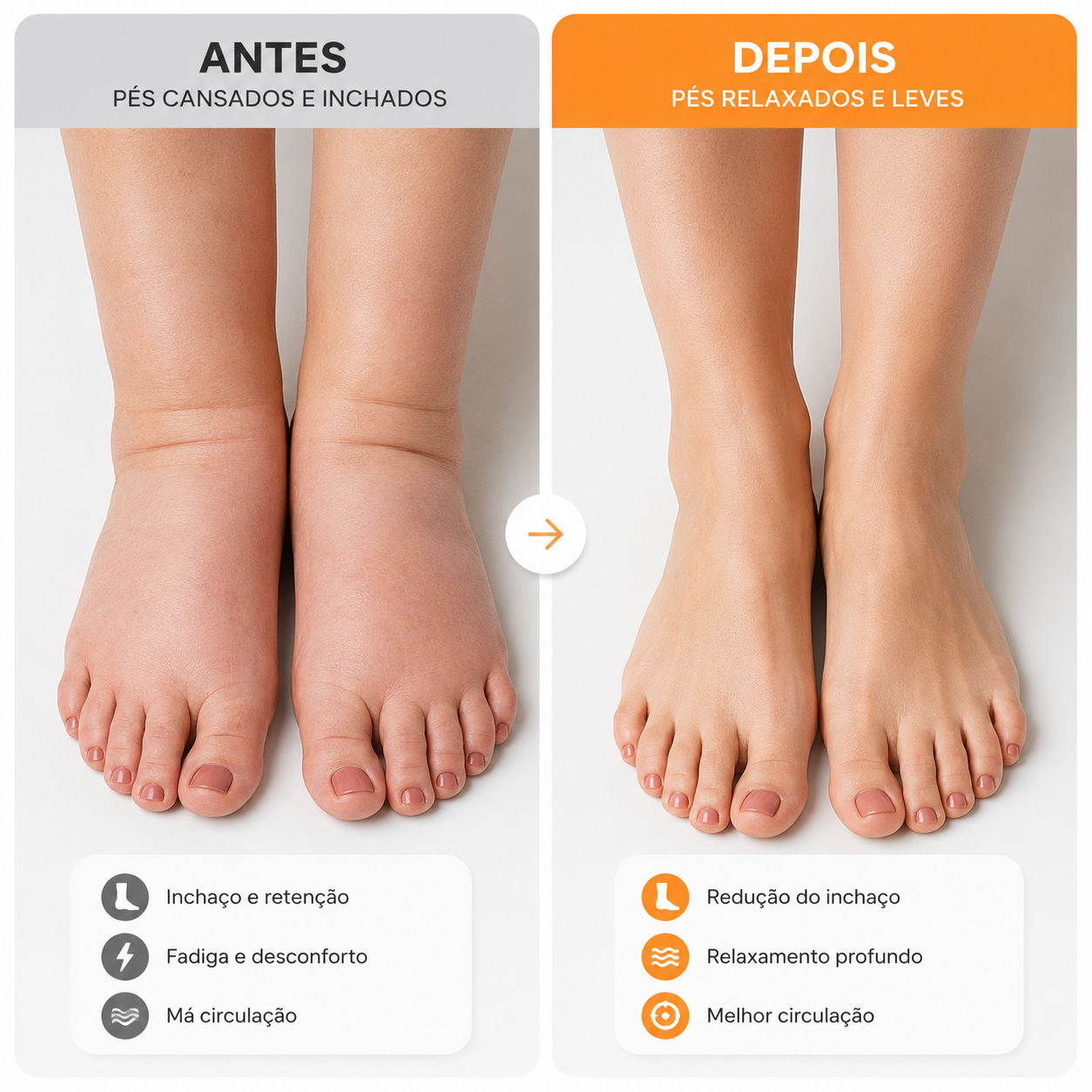 FisioLusa RelaxFeet Pro™ | Massagem Profunda e Calor Relaxante para os Pés