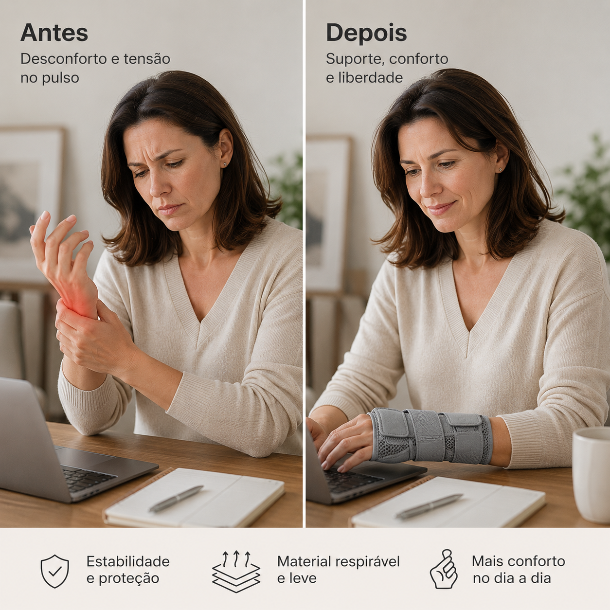 Suporte de Pulso Ortopédico Premium | FisioLusa