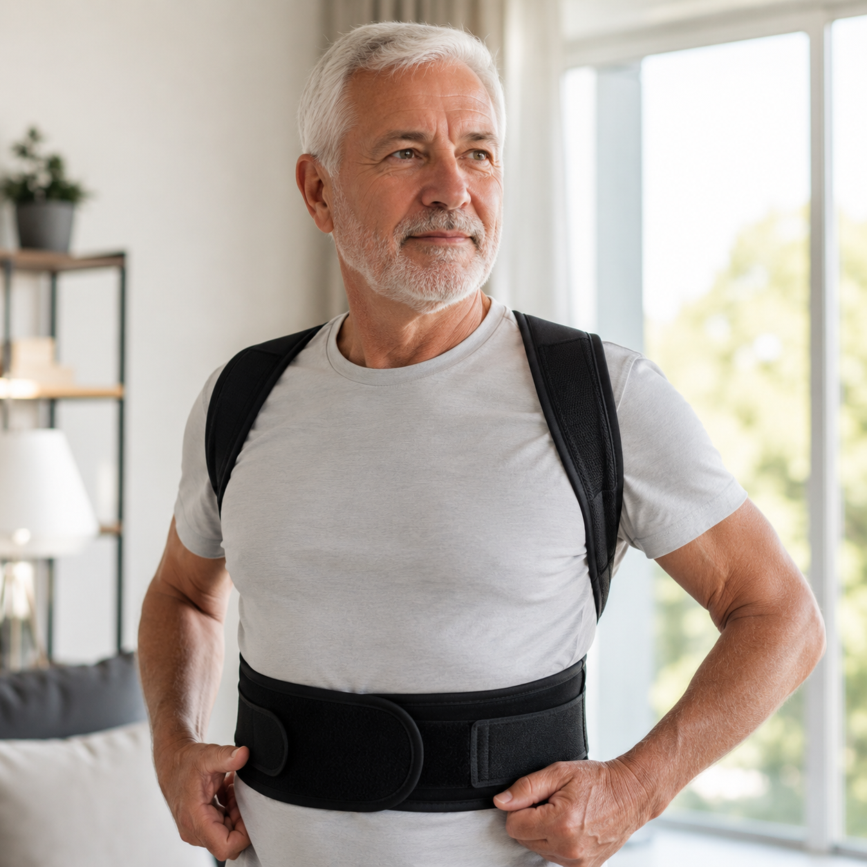 FisioLusa™ Corretor Postural Ajustável para Costas e Ombros