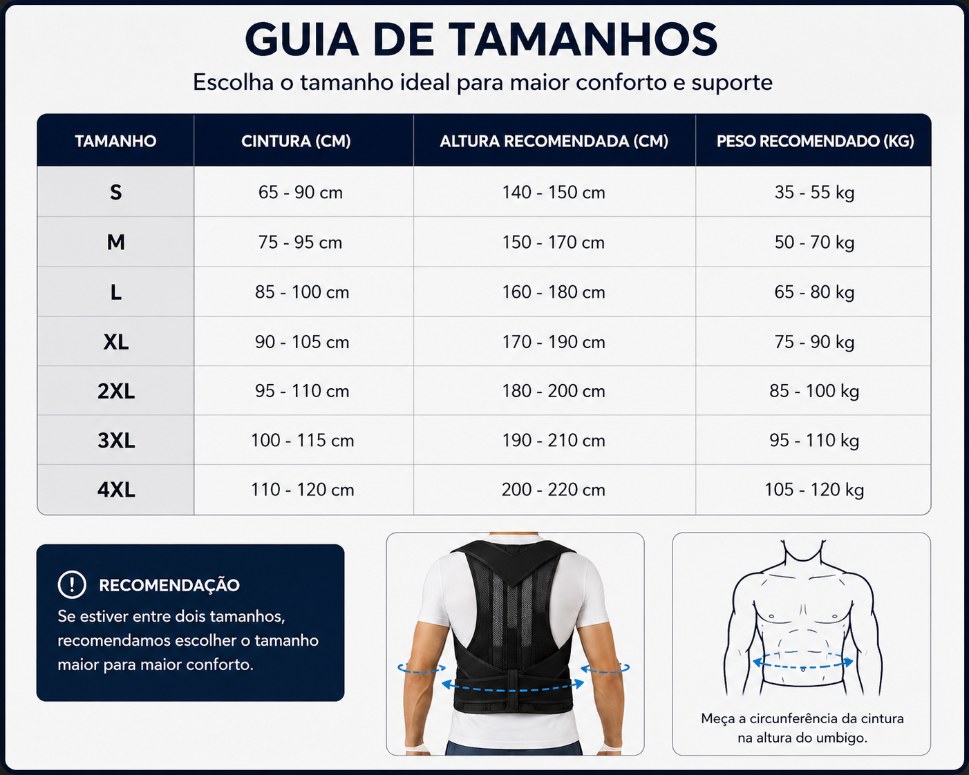 FisioLusa™ Corretor Postural Ajustável para Costas e Ombros