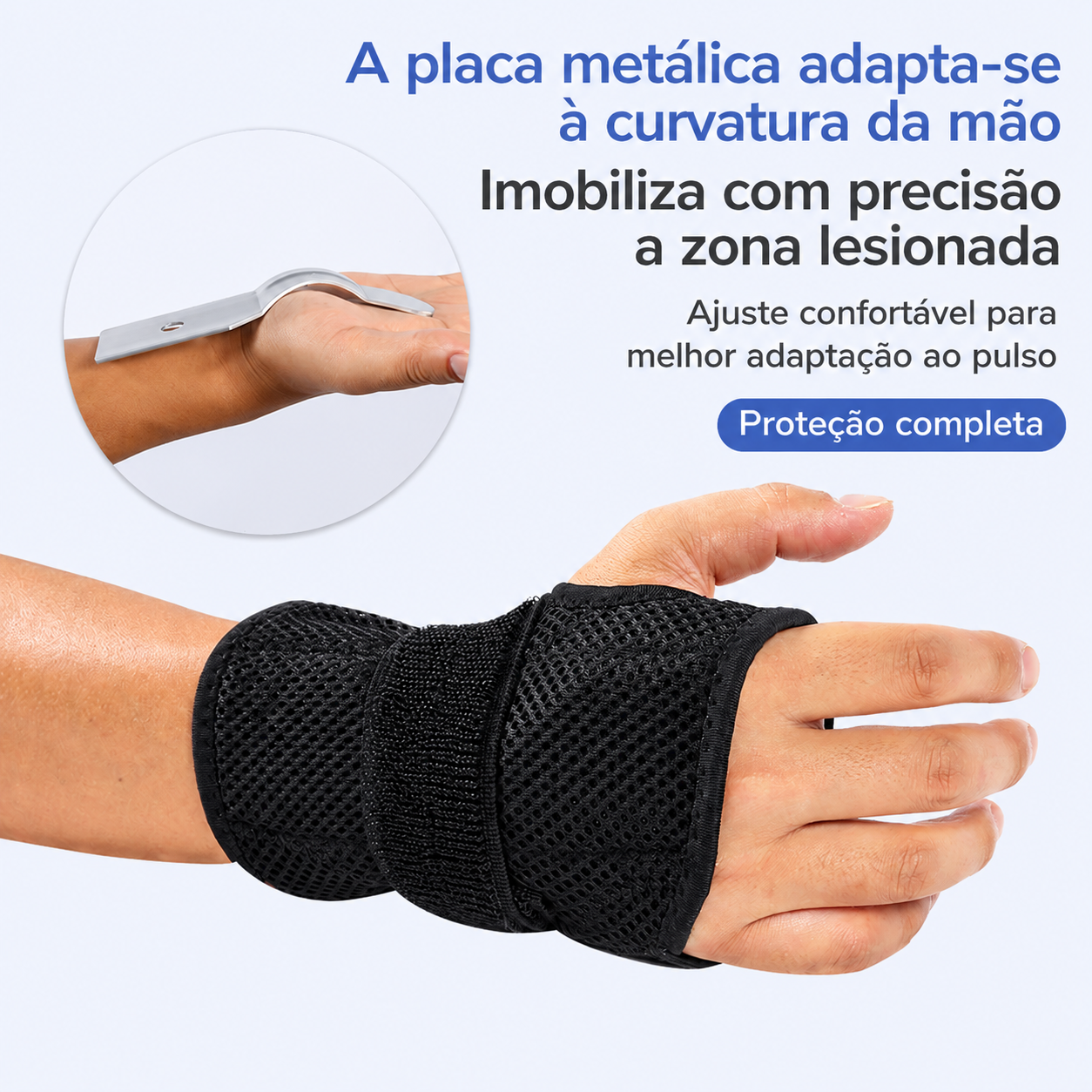 Suporte de Pulso Ortopédico Respirável – Alívio para Tendinite e Túnel do Carpo