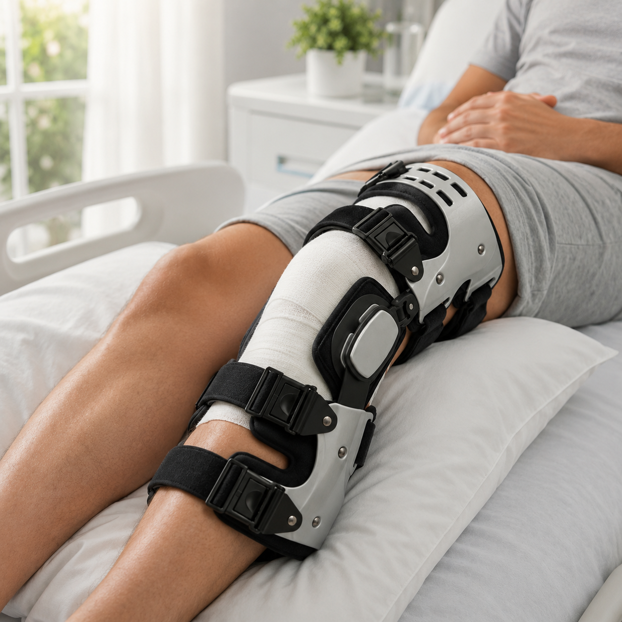 Joelheira Ortopédica Articulada PRO | Estabilidade, Suporte e Recuperação