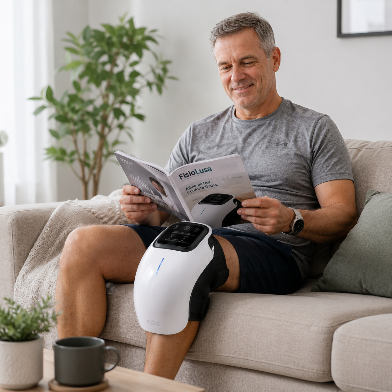 Massajador Térmico para Joelhos | Relaxamento e Conforto Articular