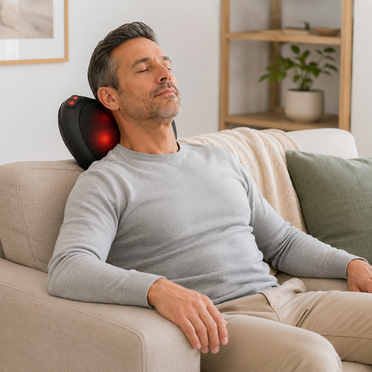 Almofada de Massagem Shiatsu para Relaxamento Muscular