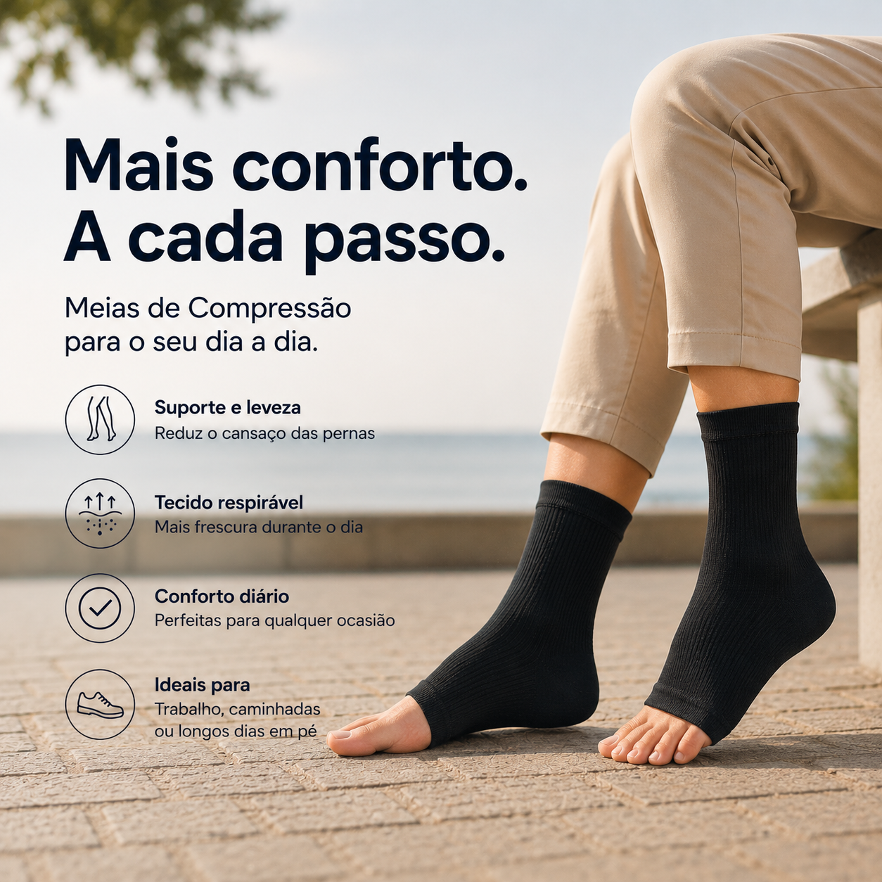 Meias de Compressão Ortopédicas Premium