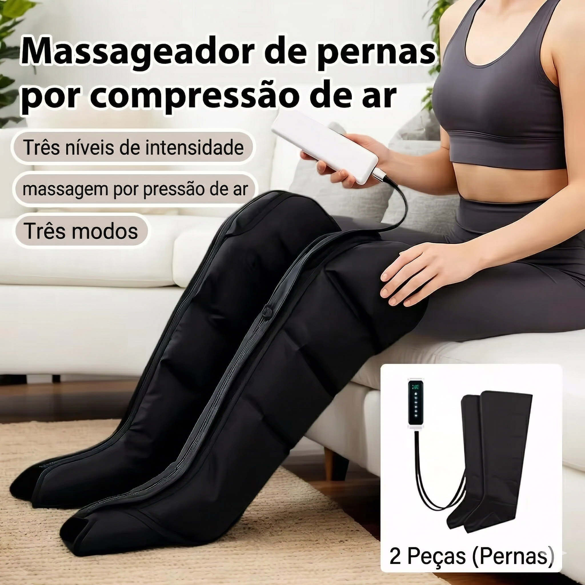 Sistema de Pressoterapia FisioLusa: Botas de Compressão Pneumática