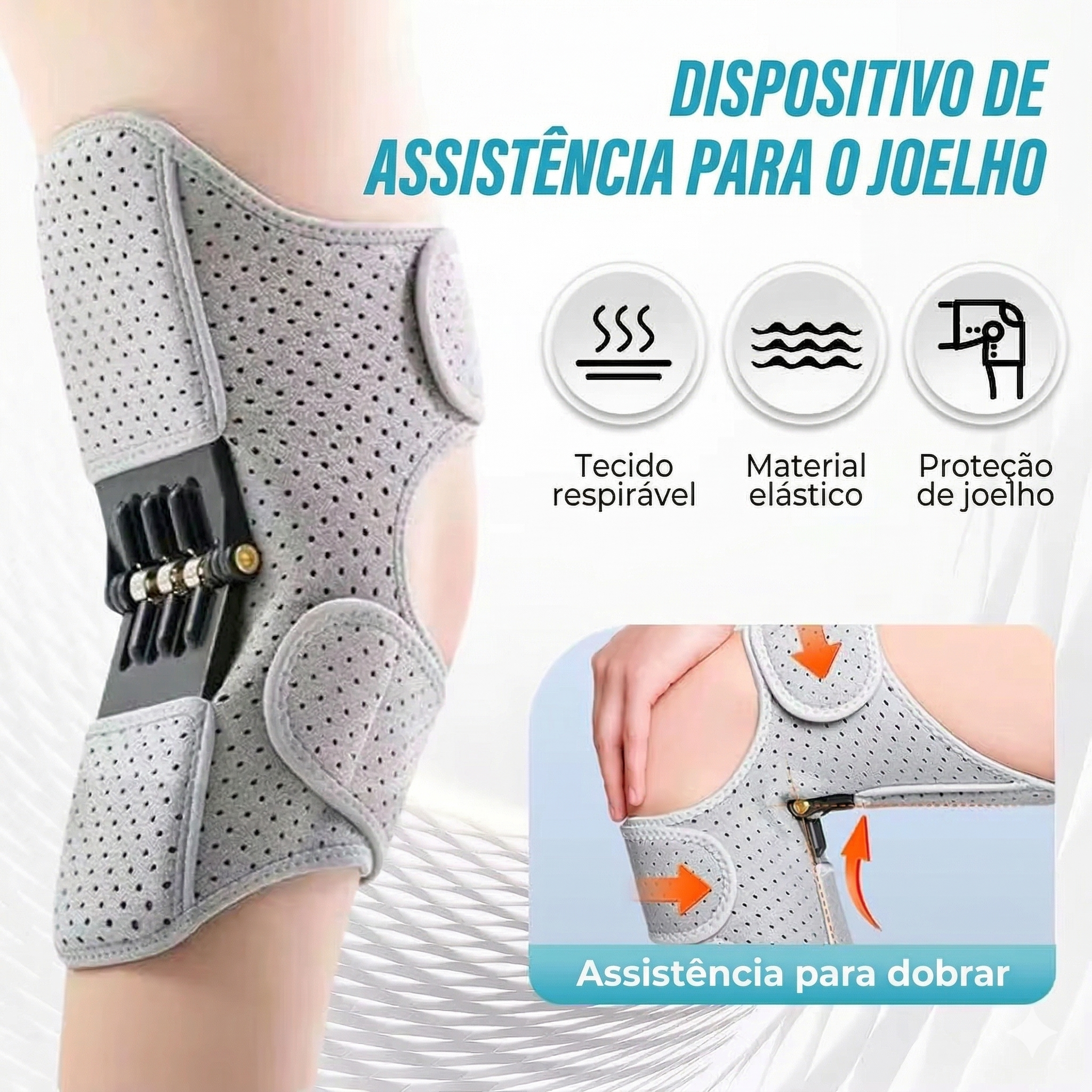 Joalheira de Compressão com Suporte Articular e Molas Articulares