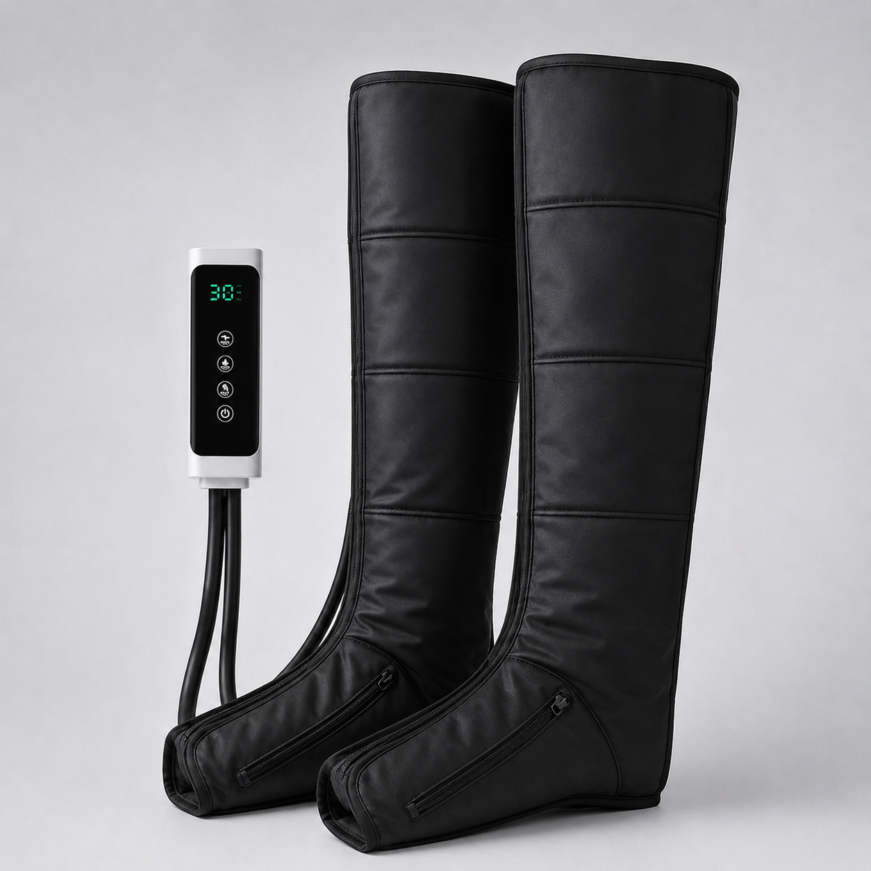 Botas de pressoterapia FisioLusa versão perna completa com comando digital