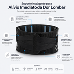 Cinta lombar Comfort Pro com hastes de alumínio e dupla fixação para a dor lombar