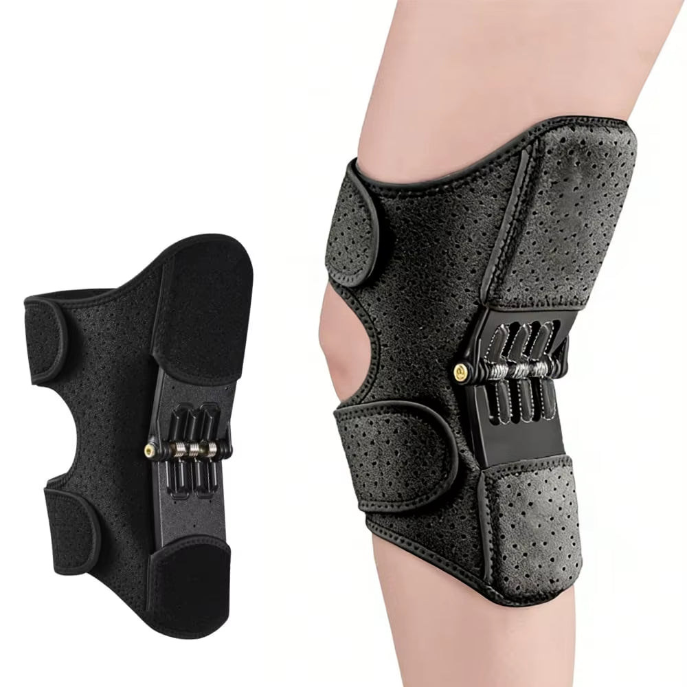 1PC Joint Support Knee Pad Non-Slip Lift Pain Relief for Knee Power Spring Force Stabilizer Knee Booster Working Sports Elder