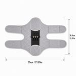 Dimensões da joelheira com suporte articular: 55 x 30,5 cm