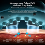 Massagem por pulsos EMS de baixa frequência no massajador cervical