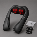 Massajador cervical Pro com terapia de calor e shiatsu, com acessórios