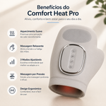 Benefícios do massajador de mãos Comfort Heat Pro: aquecimento, massagem e 3 modos