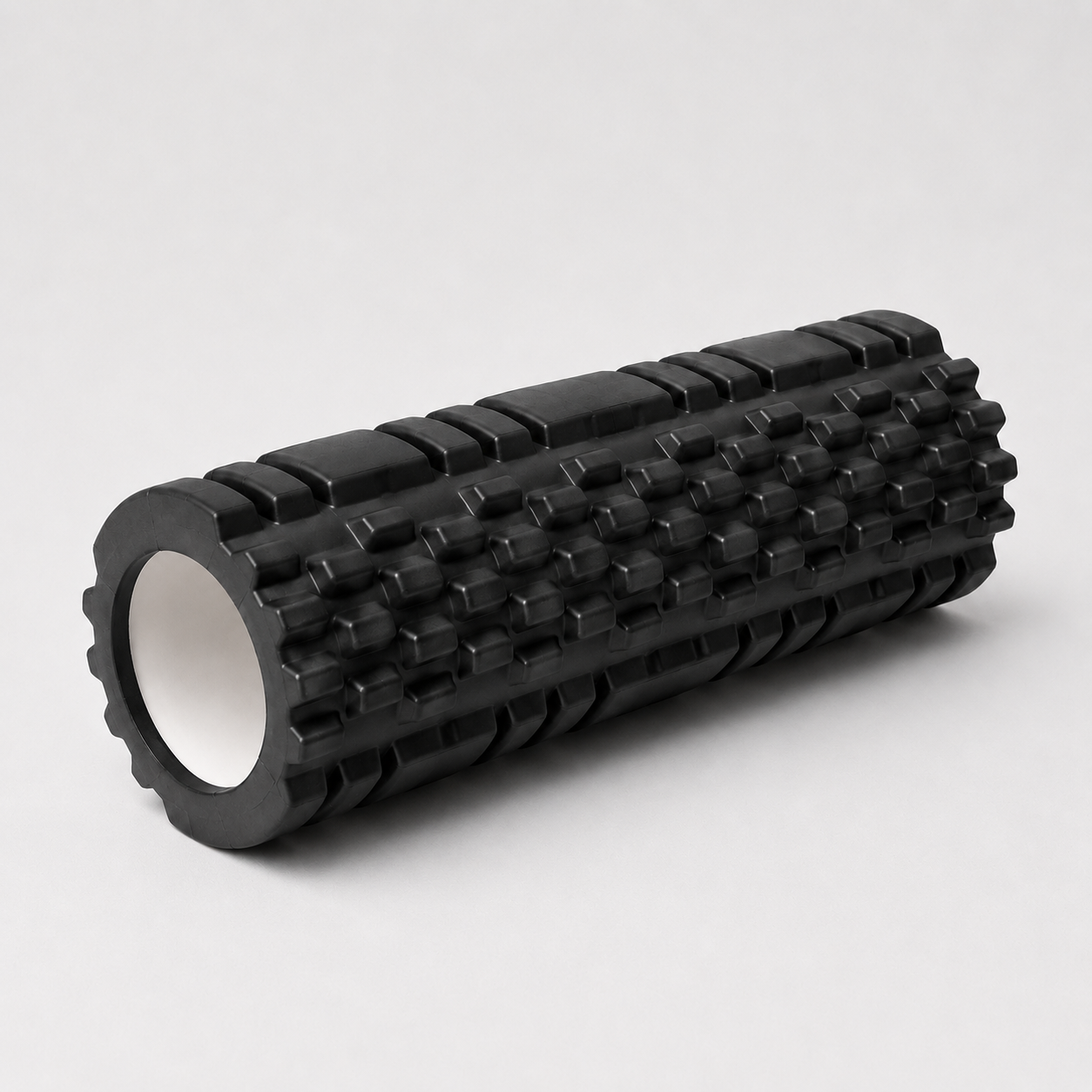Rolo de massagem muscular PRO FisioLusa em preto
