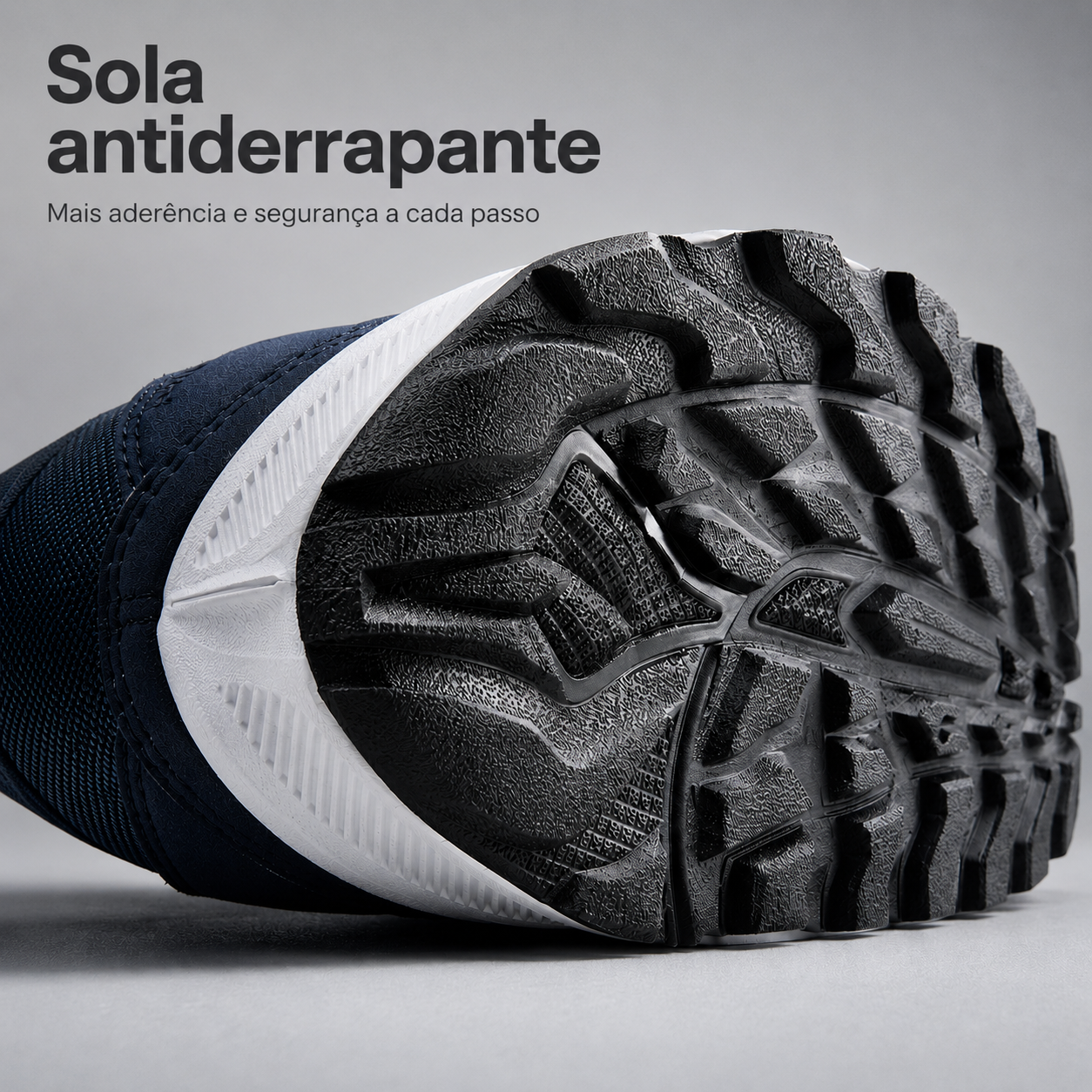 Sola antiderrapante dos ténis ortopédicos respiráveis para homem