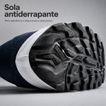 Sola antiderrapante dos ténis ortopédicos respiráveis para homem